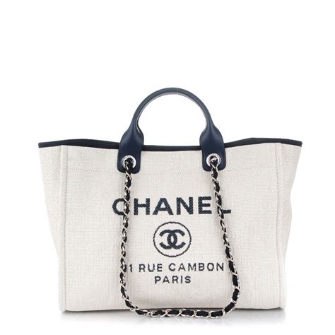 chanel canvas deauville backpack|Chanel large deauville shopping tote.